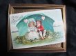 画像2: Postcard　バレンタイン　相合傘の小さな恋人たち　Ellen Clapsaddle　1910年 (2)