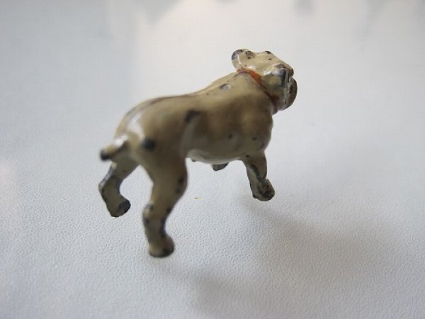 画像2: Lead Toy  アンティーク メタルフィギュリン ブルドッグ犬  (2)