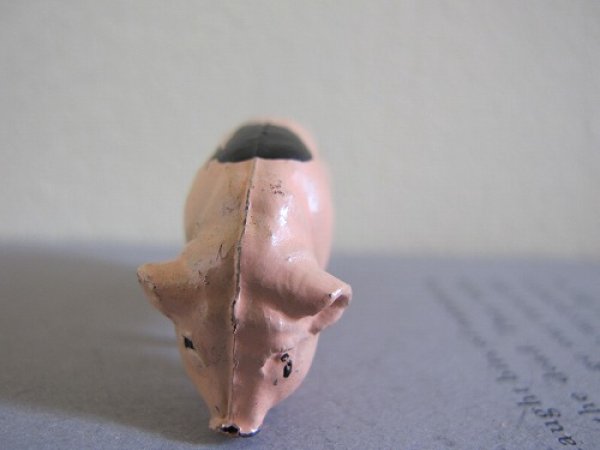 画像3: Lead Figurine  ブタさん　（クロブチ） (3)