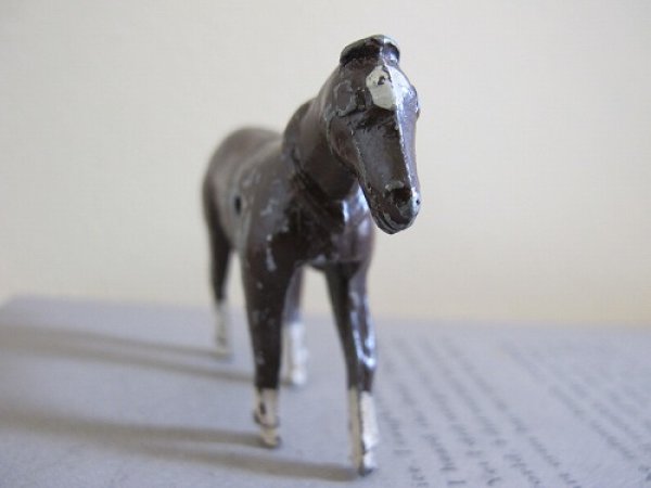 画像4: Lead Toy  アンティーク メタルフィギュリン 馬 (4)