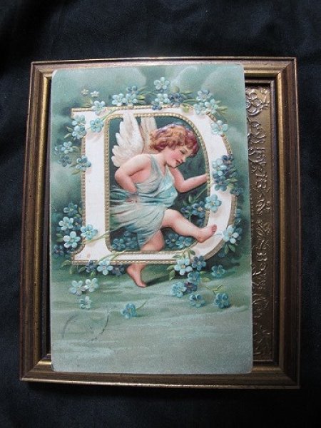 画像2: Postcard  天使のアルファベット D  Ellen Clapsaddle  1913年 (2)