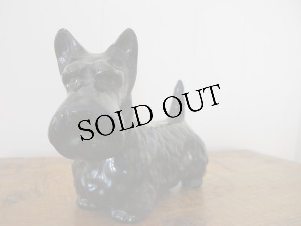 画像4: Vintage Terrier Dog Figure イギリス スコティッシュ・テリア犬のフィギュア 陶器 (4)