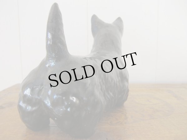 画像2: Vintage Terrier Dog Figure イギリス スコティッシュ・テリア犬のフィギュア 陶器 (2)