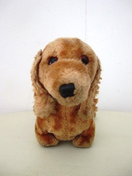 画像1: Vintage Stuffed Toy  アンティーク　古いぬいぐるみ　ダックスフンド犬 (1)