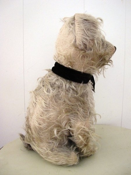 画像8: Vintage Stuffed Toy  アンティーク 古い犬のぬいぐるみ 長毛タイプ 32cm (8)