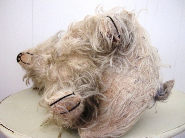 画像7: Vintage Stuffed Toy  アンティーク 古い犬のぬいぐるみ 長毛タイプ 32cm (7)