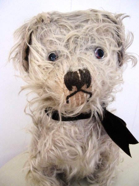 画像5: Vintage Stuffed Toy  アンティーク 古い犬のぬいぐるみ 長毛タイプ 32cm (5)