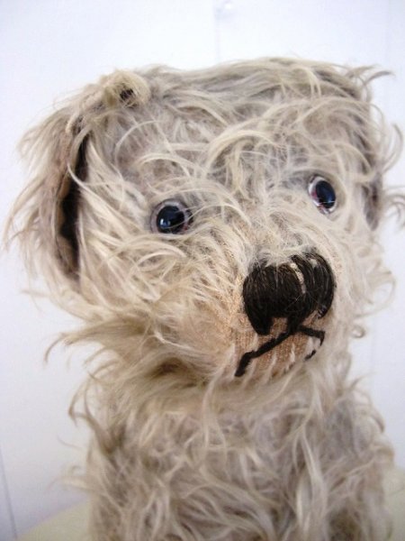 画像4: Vintage Stuffed Toy  アンティーク 古い犬のぬいぐるみ 長毛タイプ 32cm (4)