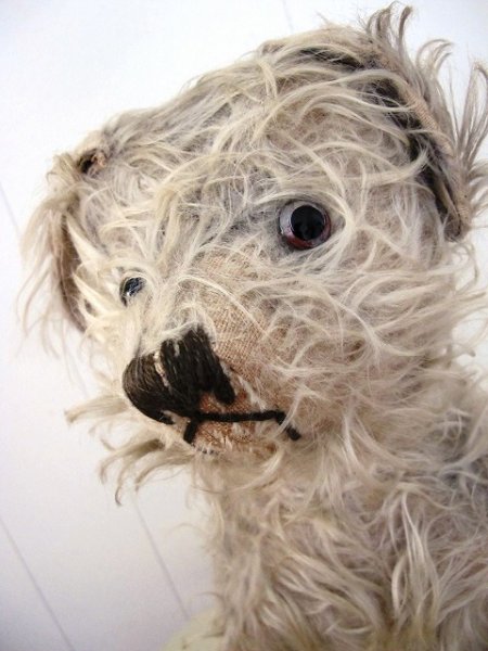 画像3: Vintage Stuffed Toy  アンティーク 古い犬のぬいぐるみ 長毛タイプ 32cm (3)