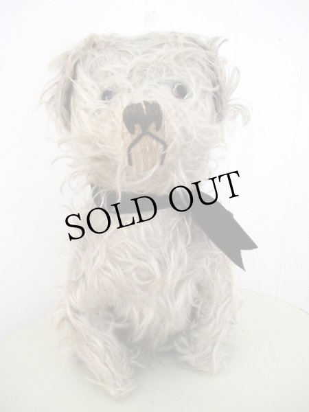 画像1: Vintage Stuffed Toy 　アンティーク　古い犬のぬいぐるみ　長毛タイプ　32cm (1)