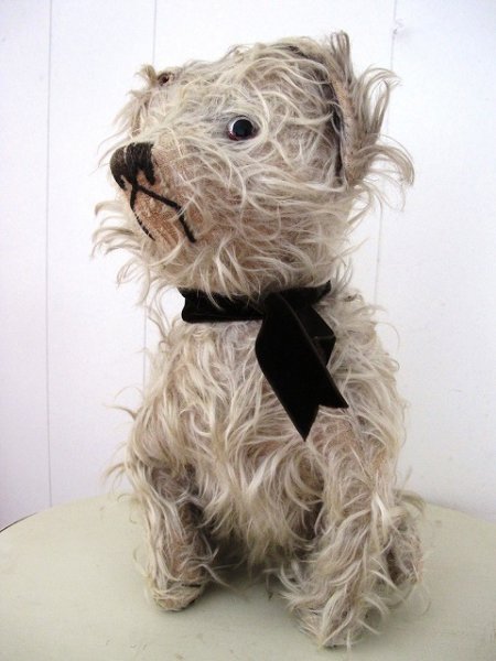 画像2: Vintage Stuffed Toy  アンティーク 古い犬のぬいぐるみ 長毛タイプ 32cm (2)