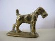 画像1: Vintage Brass Terrier Dog　イギリス　真鍮製 テリア犬 (1)