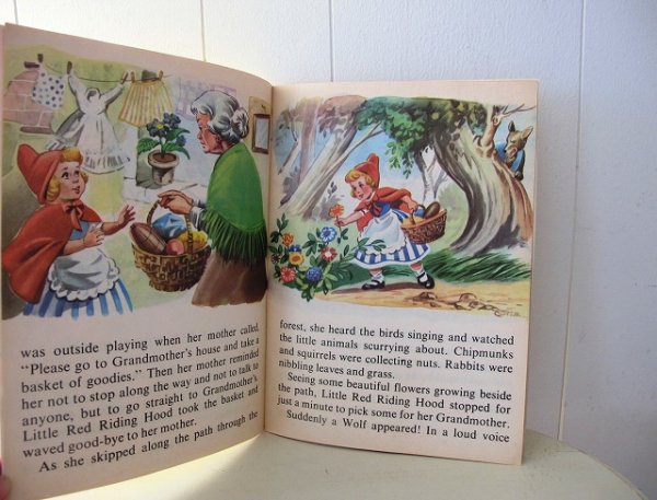 画像4: Vintage Book 洋書 赤ずきんちゃんとオオカミ Little Red Riding Hood (4)