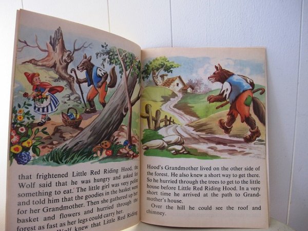 画像5: Vintage Book 洋書 赤ずきんちゃんとオオカミ Little Red Riding Hood (5)