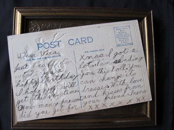 画像2: Postcard  薔薇の花束とツバメ  (2)