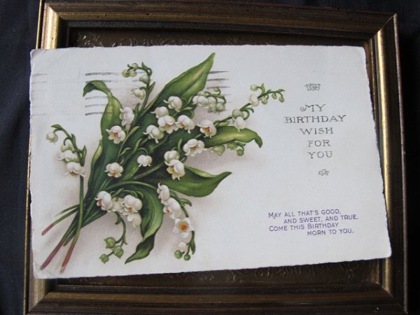 画像1: Postcard  鈴蘭のお花　1929年 (1)