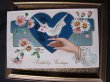 画像1: Postcard 　手紙を運ぶ白鳩と美しい手　マーガレット（デイジー） (1)