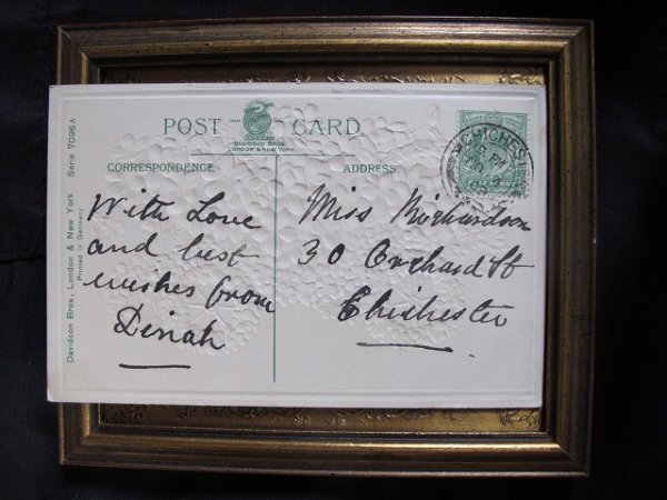 画像2: Postcard スミレのお花車　1909年 (2)