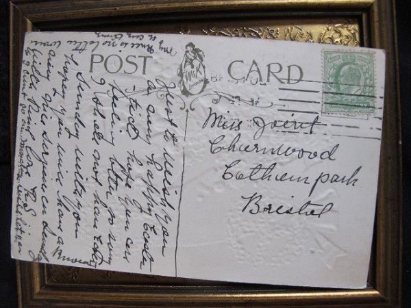 画像2: Postcard  イースター スズラン忘れな草のお花の卵車 (2)