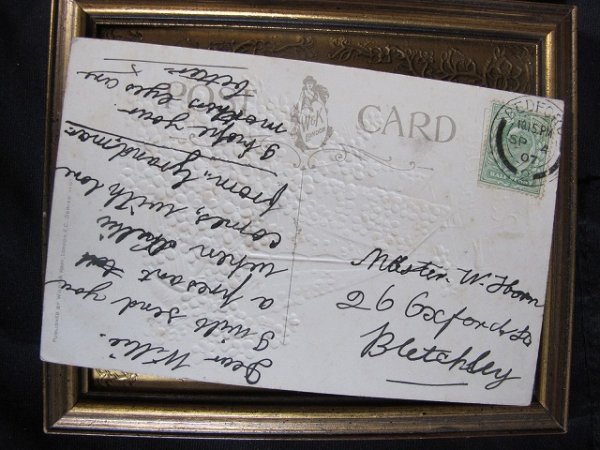 画像2: Postcard  忘れな草のお船　1907年 (2)