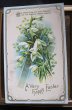 画像1: Postcard　スノードロップのお花と十字架　1911年 (1)