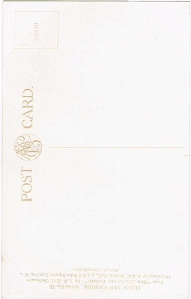 画像2: Postcard  朝顔のお花の上で赤ちゃんを見守る妖精　Ida Outhwaite 　未使用 (2)