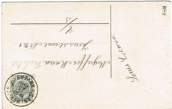 画像2: Postcard  クリスマス 天使の訪問 1910年 (2)