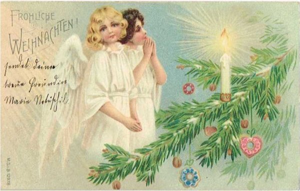 画像1: Postcard  クリスマスの天使　 (1)