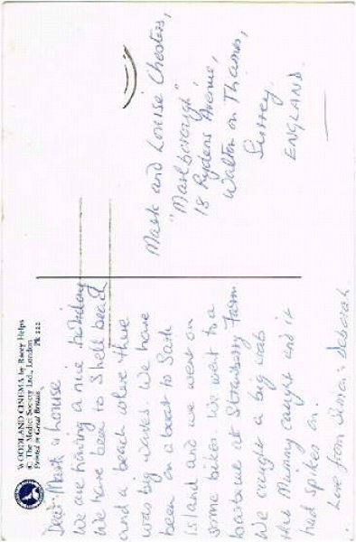 画像2: Postcard 　森の映画館　キノコ　ブルーベル　R.Helps (2)