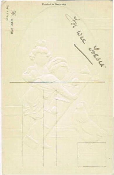 画像2: Postcard 　イースター　ヒヨコと遊ぶ子どもたち (2)