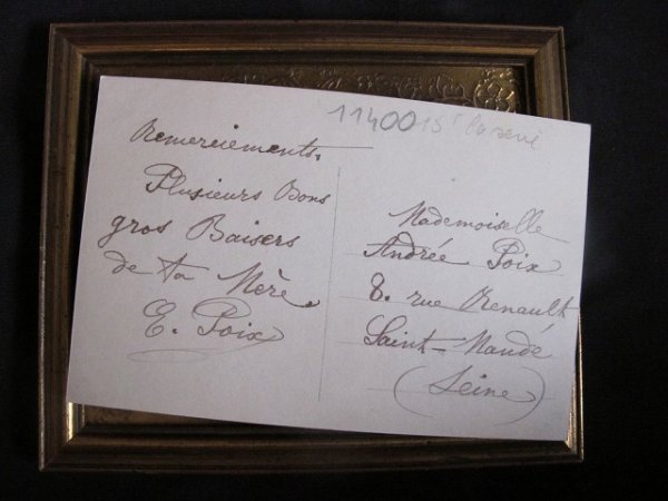 画像3: Postcard  羊と女の子　1912年 (3)