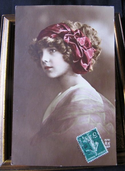 画像1: Postcard  女の子 1913年 (1)