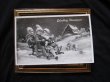 画像2: Postcard  ソリに乗る3人の子供　キノコと四つ葉　1938年　 (2)