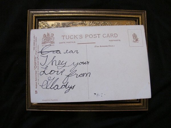 画像3: Postcard  黒い豚のお母さんと子豚たち　1910年代 (3)