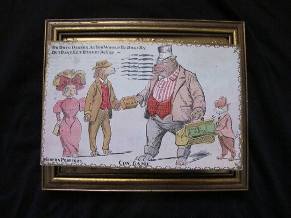 画像2: Postcard  金の煉瓦を配る熊の紳士 1913年  (2)