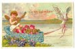 画像1: Postcard　ヴァレンタイン　天使のボート　  (1)