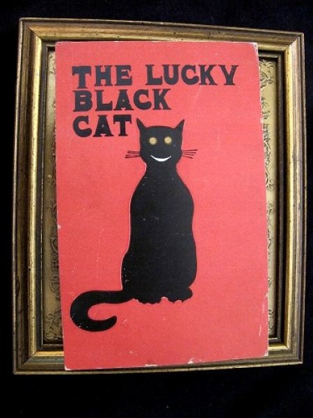 画像2: Postcard  幸運の黒猫 The Lucky Black Cat 1910年  (2)