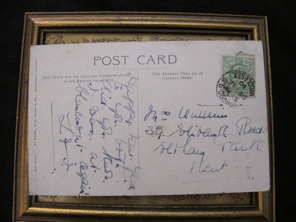 画像3: Postcard  幸運の黒猫 The Lucky Black Cat 1910年  (3)