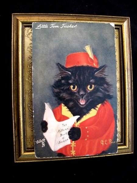 画像2: Postcard 歌う黒猫さん G.L.Barnes  (2)