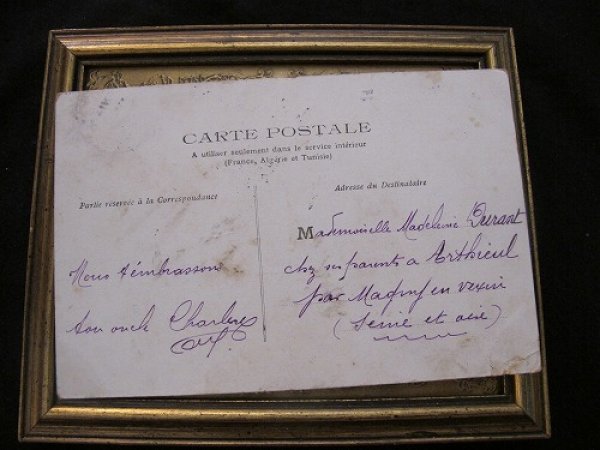 画像3: Postcard 猫を抱く女の子 フランス1908年 (3)