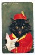 画像1: Postcard 歌う黒猫さん　G.L.Barnes　 (1)