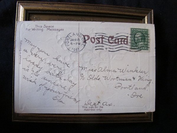 画像2: Postcard スズランのお花 1911年  (2)