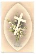 画像1: Postcard　イースター　十字架とスズランのお花　　 (1)