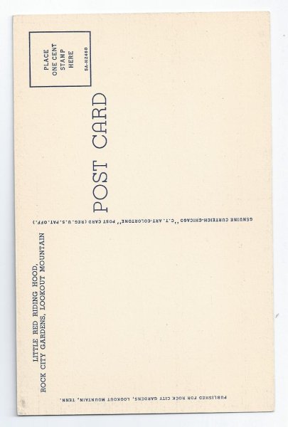 画像2: Postcard  童話 赤ずきんちゃんとオオカミ   (2)