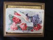 画像2: Postcard　白鳩と薔薇のお花　1913年　 (2)