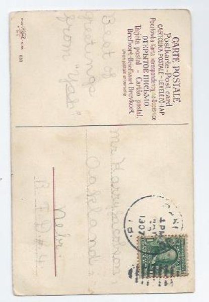 画像2: Postcard 水汲みに行く子どもたち 1907年  (2)
