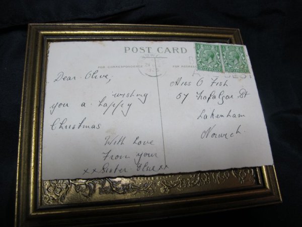 画像2: Postcard クリスマス Xmas 雪景色  1925年 (2)