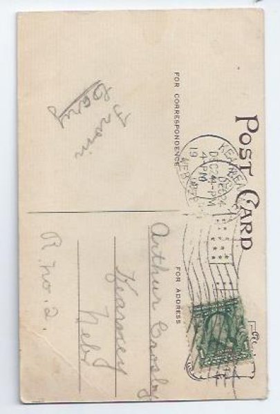 画像2: Postcard クリスマス リボンの女の子 1908年 Maud Humphrey  (2)