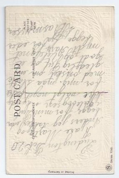 画像2: Postcard　クリスマス 祝福をする天使たち　1910年頃　 (2)