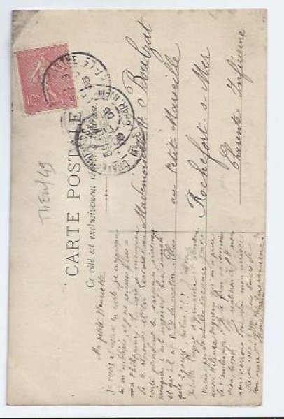 画像2: Postcard 新聞を読む女の子 レース 1905年 (2)